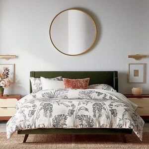 COPY - King SET || MIDNIGHT JUNGLE LINEN KING DUVET COVER and pillow cases